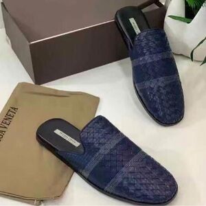 Bottega veneta leather weave mules
